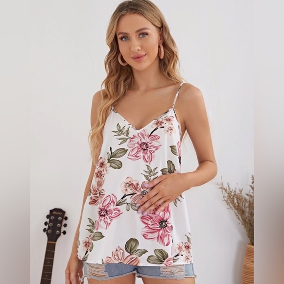 MATERNITY FLORAL PRINT CAMI - Picture 2 of 5